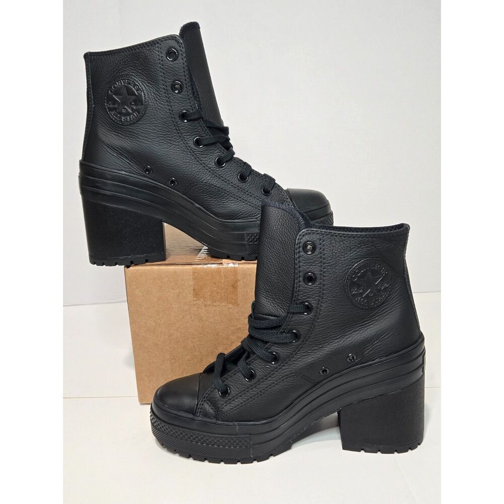 Converse Chuck 70 De Luxe Chunky Heel Shoes | Women's 9.5 / Men's 7.5 | Black